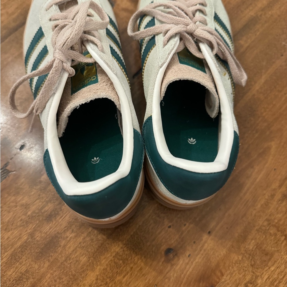 adidas Beige Pink Green Gum-sole Women's Sneakers - Picture 3 of 4